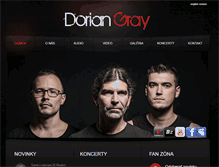 Tablet Screenshot of doriangrayband.com